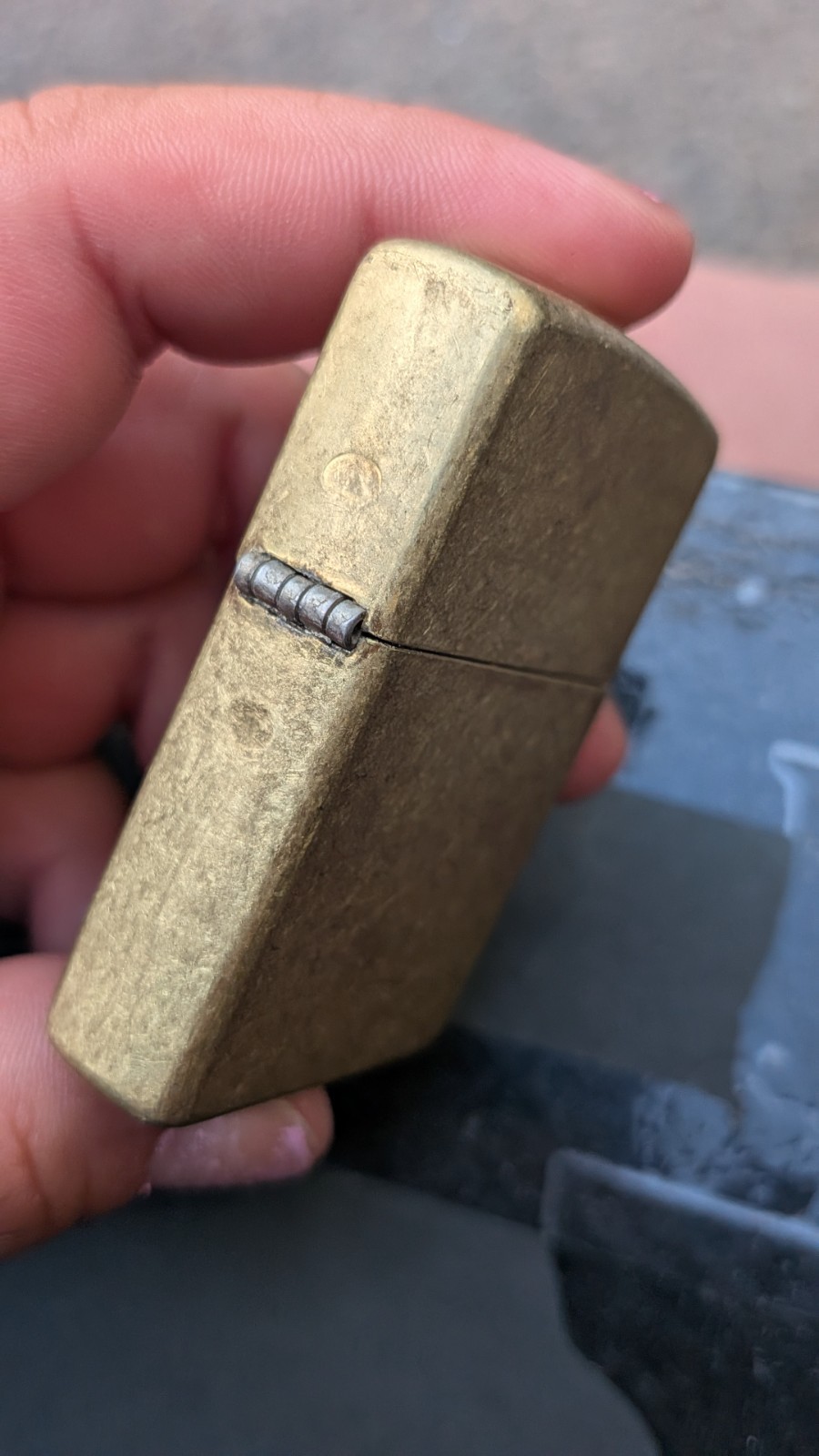 BRASS 5 ZIPPO 25 BRADFORD, PA MADE IN U.S.A USED