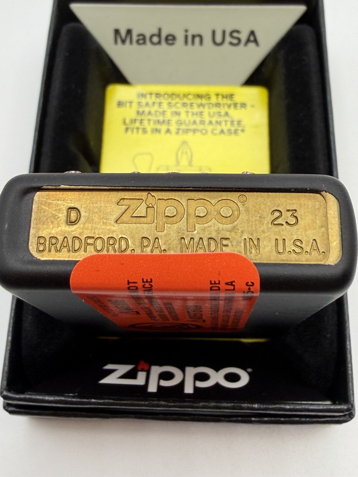 2023 Evil Eye Design Black Matte Zippo Lighter NEW 48896