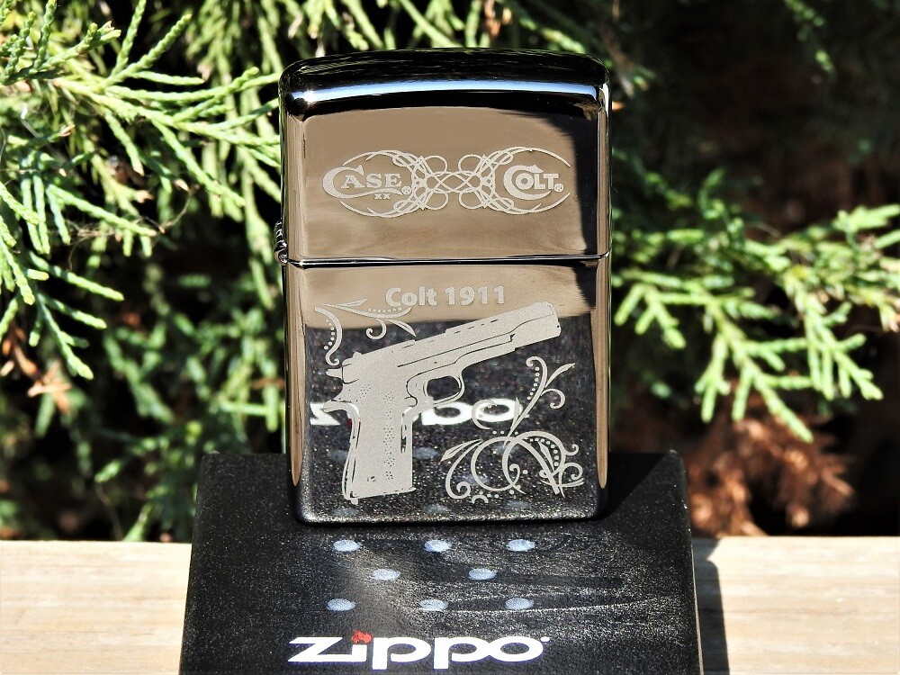 Zippo Lighter – Colt 1911 Pistol – Case XX Knives – M1911 A1 – Firearms – ZPCT09