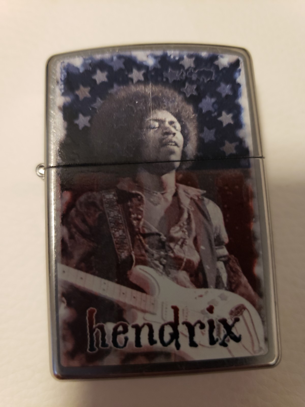 *RARE!* Jimi Hendrix Stars+Stripes Zippo Lighter, New/Boxed/Factory Sticker Seal