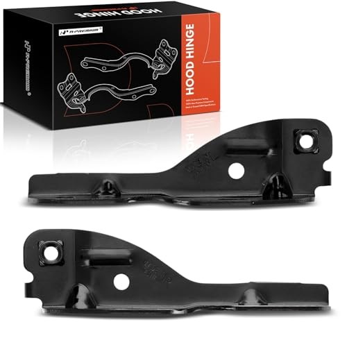 Set of 2 Front Driver and Passenger Hood Hinges, Lower Side | Compatible with