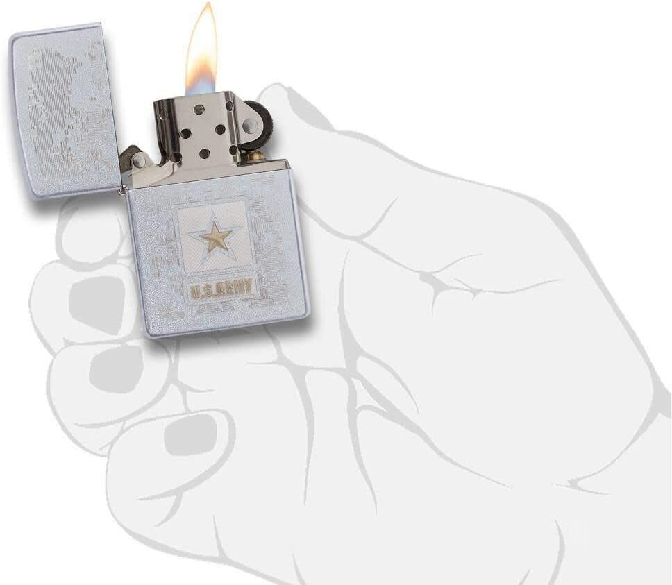 Zippo U.S. Army Satin Chrome 29388