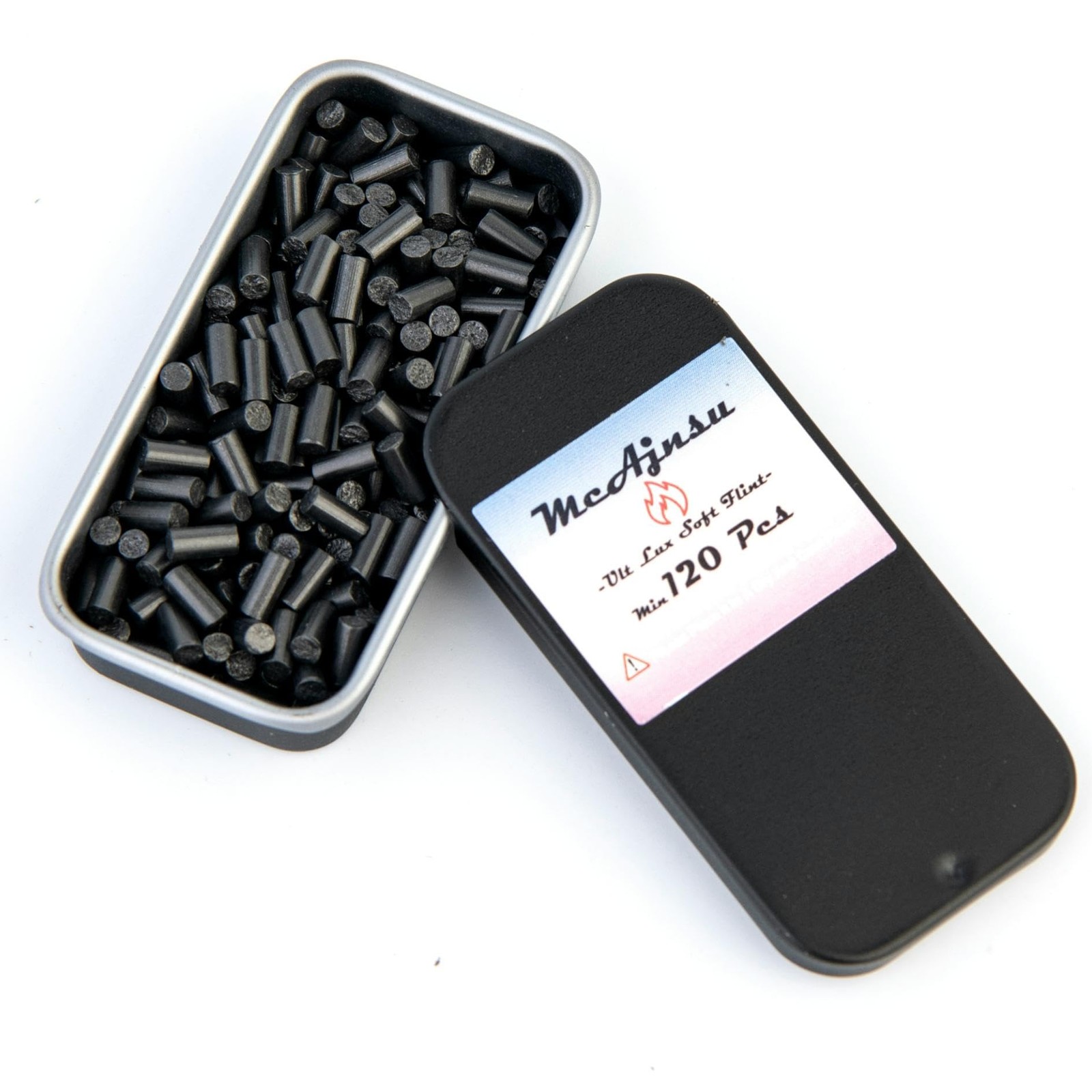 120Pcs Premium Lighter Flints | Universal Refills for Zippo, Clipper & Black