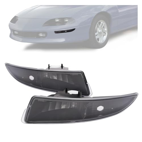 Turn Signal Lights Compatible with 1993-2002 Clear Lens + Black Housing