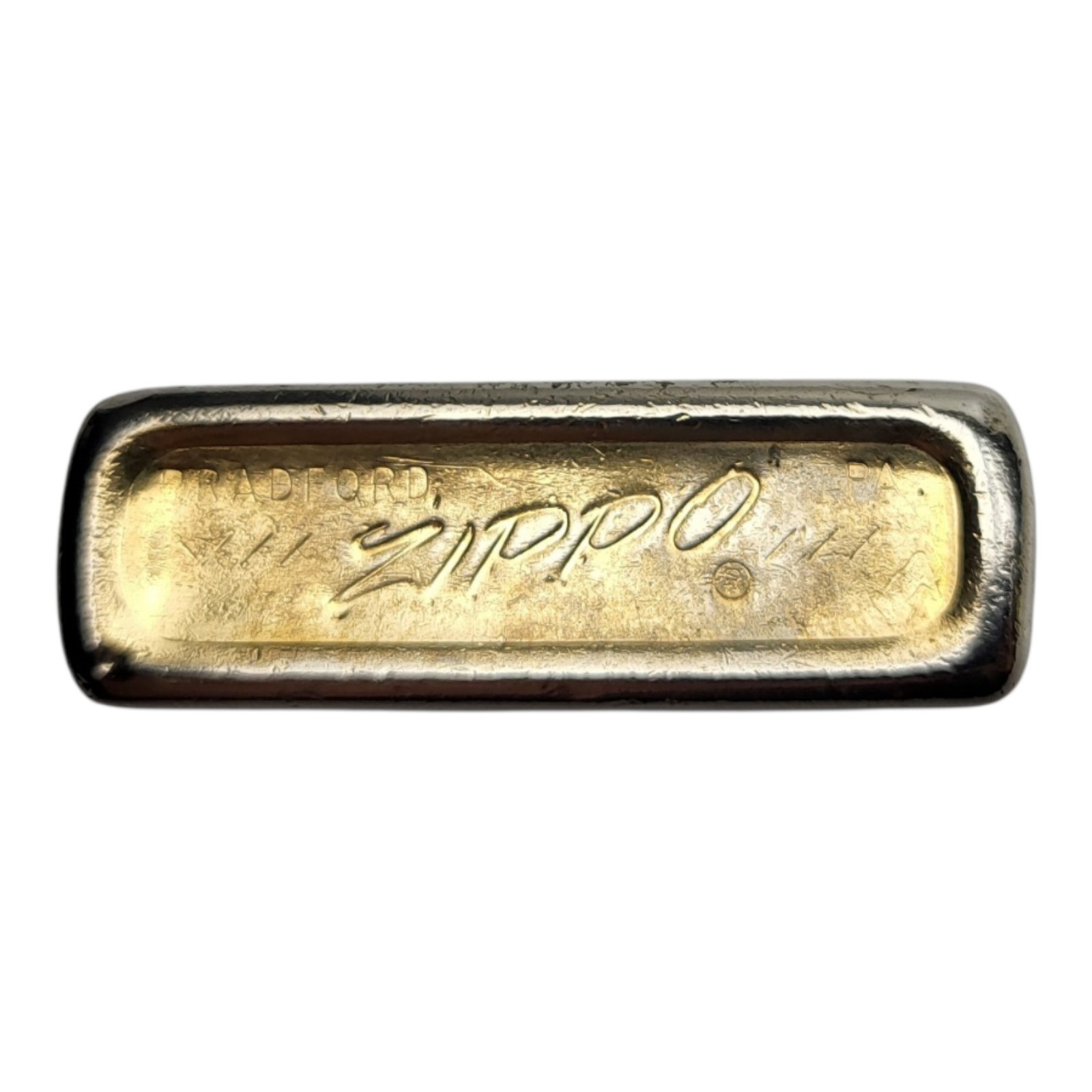 1976 Golden Full Size Lighter Vintage Needs Flint