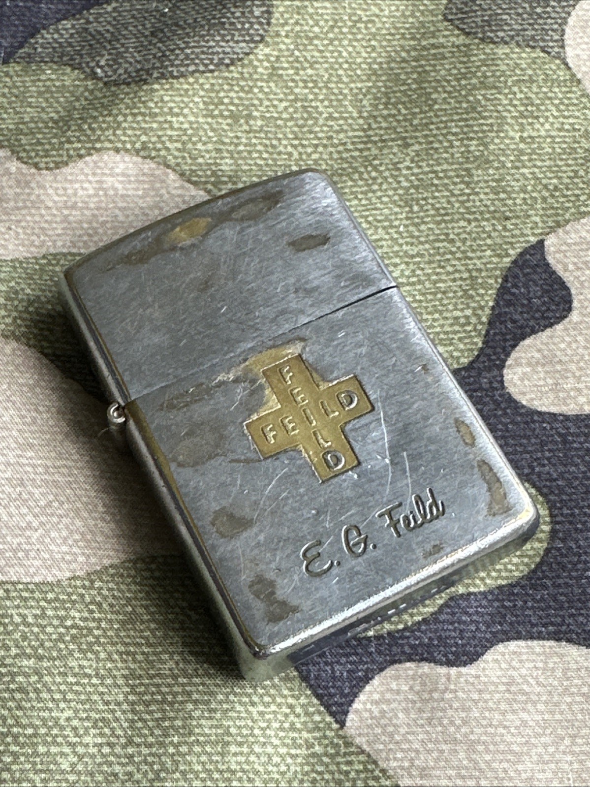 1960s Vintage Zippo Lighter – EG Feild Medical Supply Company – Austin Texas