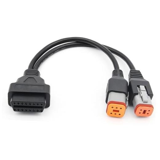 4pin 6pin Motorcycle OBD2 Diagnostic Adapter Cable 4pin 6pin 2 in 1 Fit for