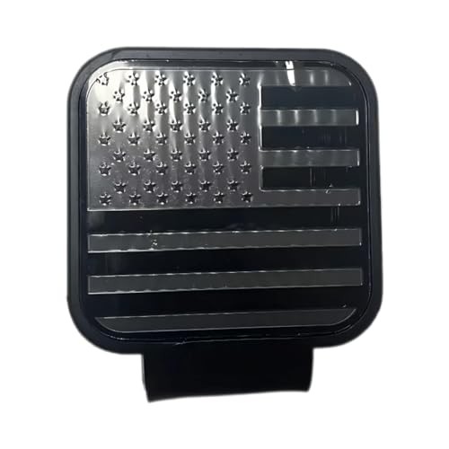 2 Inch Trailer Hitch Covers, Upgraded Rubber Tow Hitch Cover with American