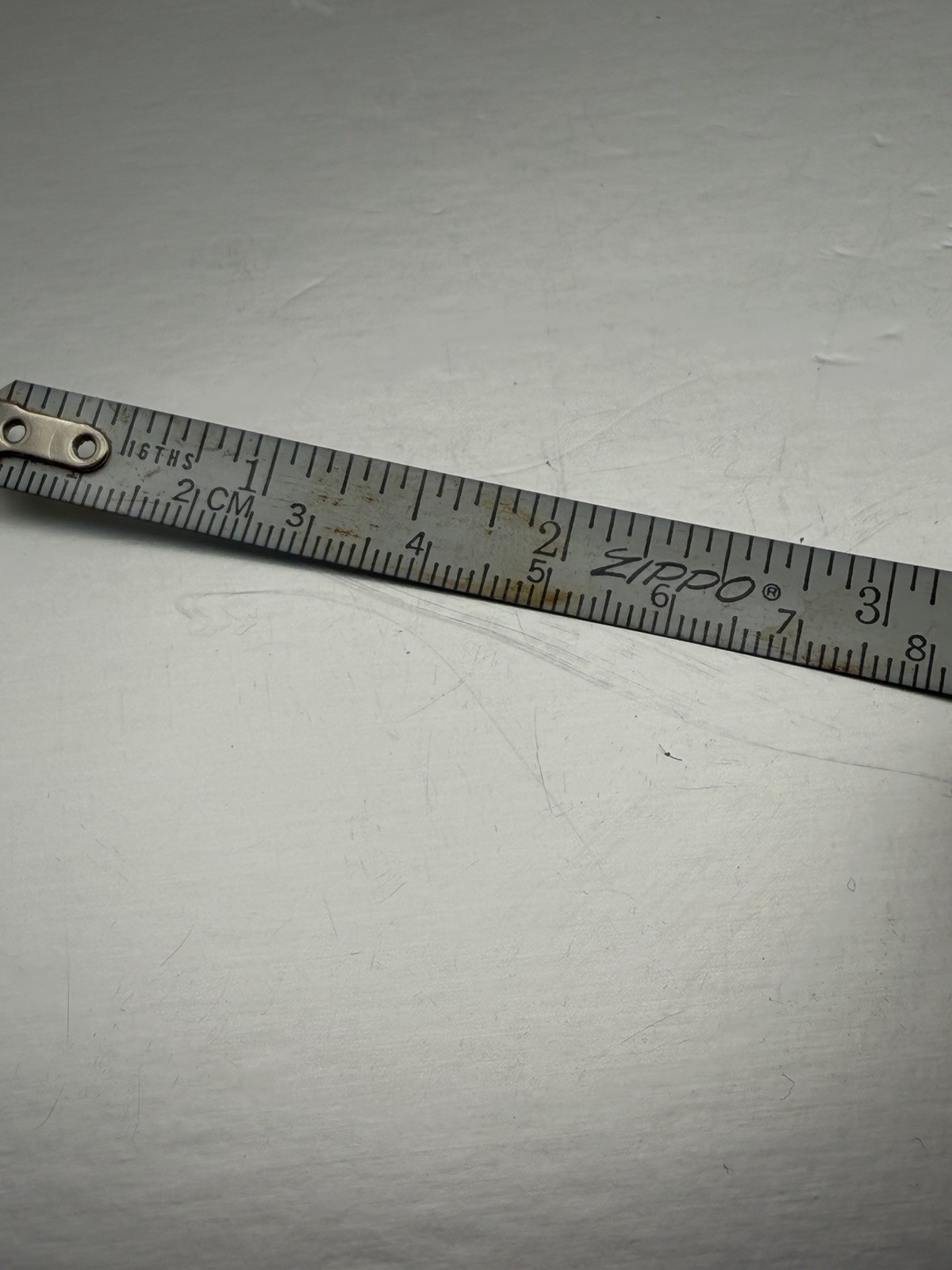 Vintage Erdman Supply Advertising Chrome Zippo Rule Tape Measure New