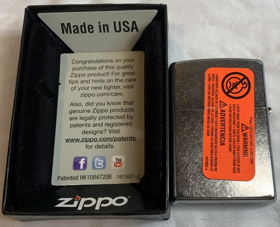 3 Zippo Chrome(2 Reg 1 Satin) Windproof Lighters New In Box 2013 2016 2019