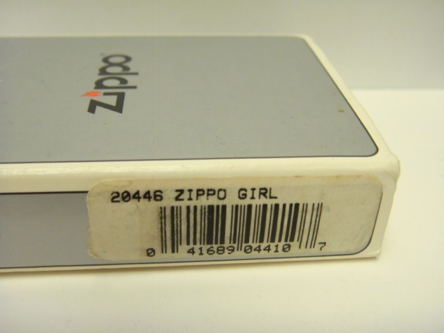 ZIPPO GIRL BLUE ANODIZED HIGH POLISHED WINDY PINUP GIRL LIGHTER 67/100 SEALED