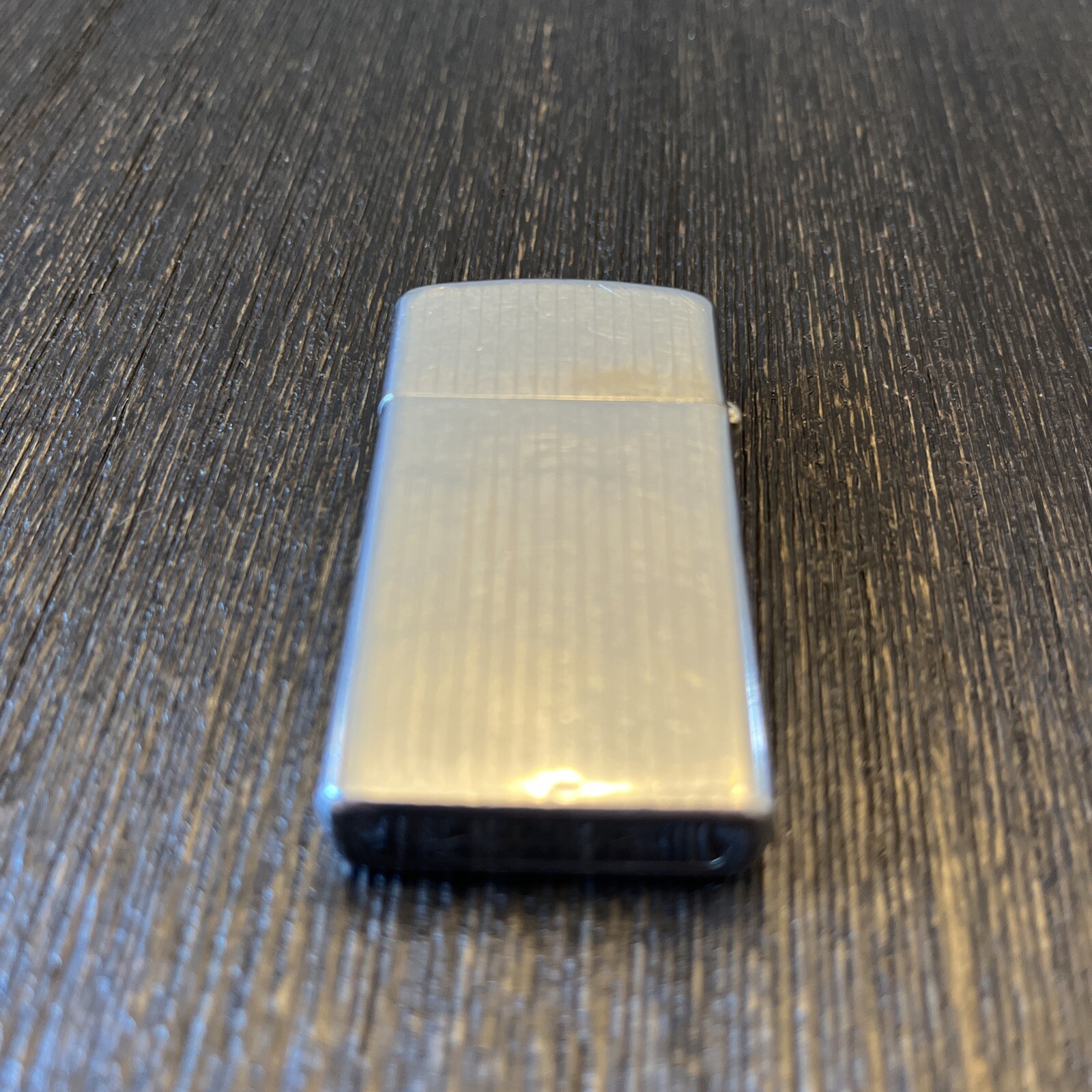 Vintage 1960’s Slim Zippo Pinstripe and Diagonal Stripe Lighter Free Shipping