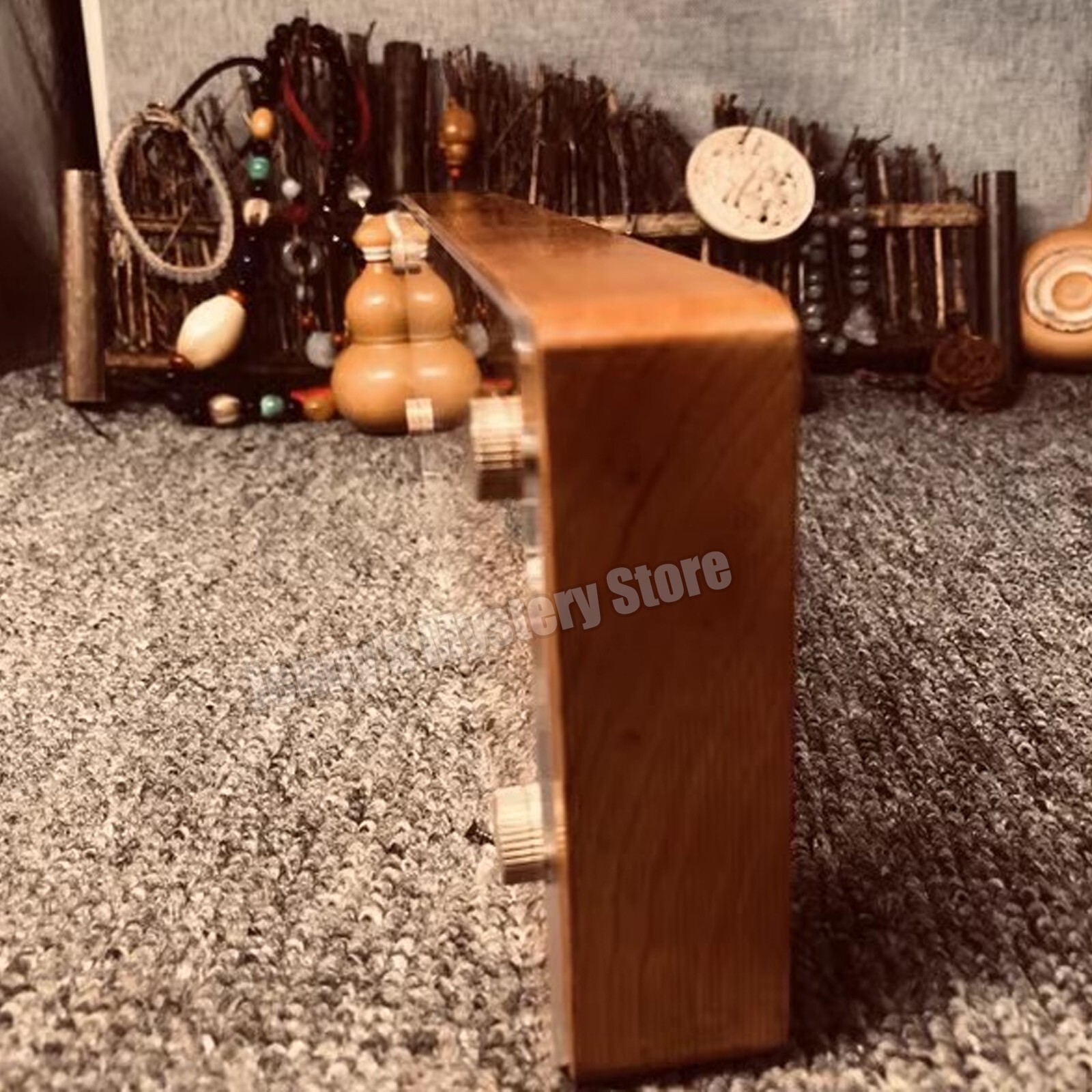 5 Slot Cherrywood Lighter Collection Display Case for Zippo Lighters