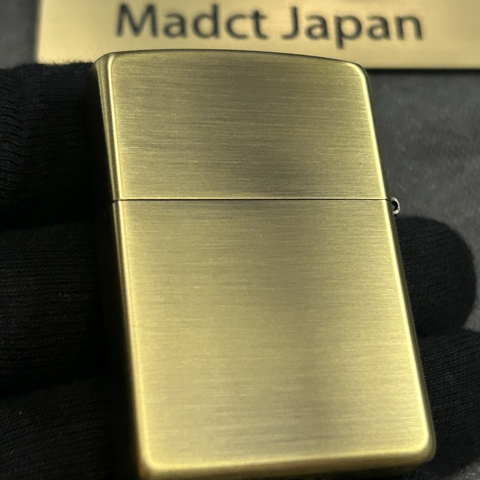 Zippo Classic Lily Arabesque Antique Gold Etching Oil Lighter Regular Case Japan