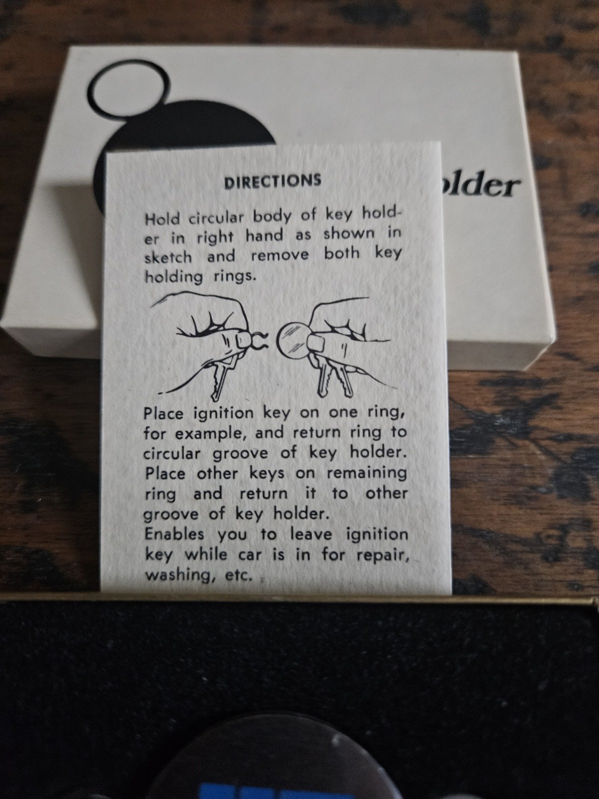 Vintage 1974 Highway Manufacturing Zippo Lighter Key Holder Construction Company