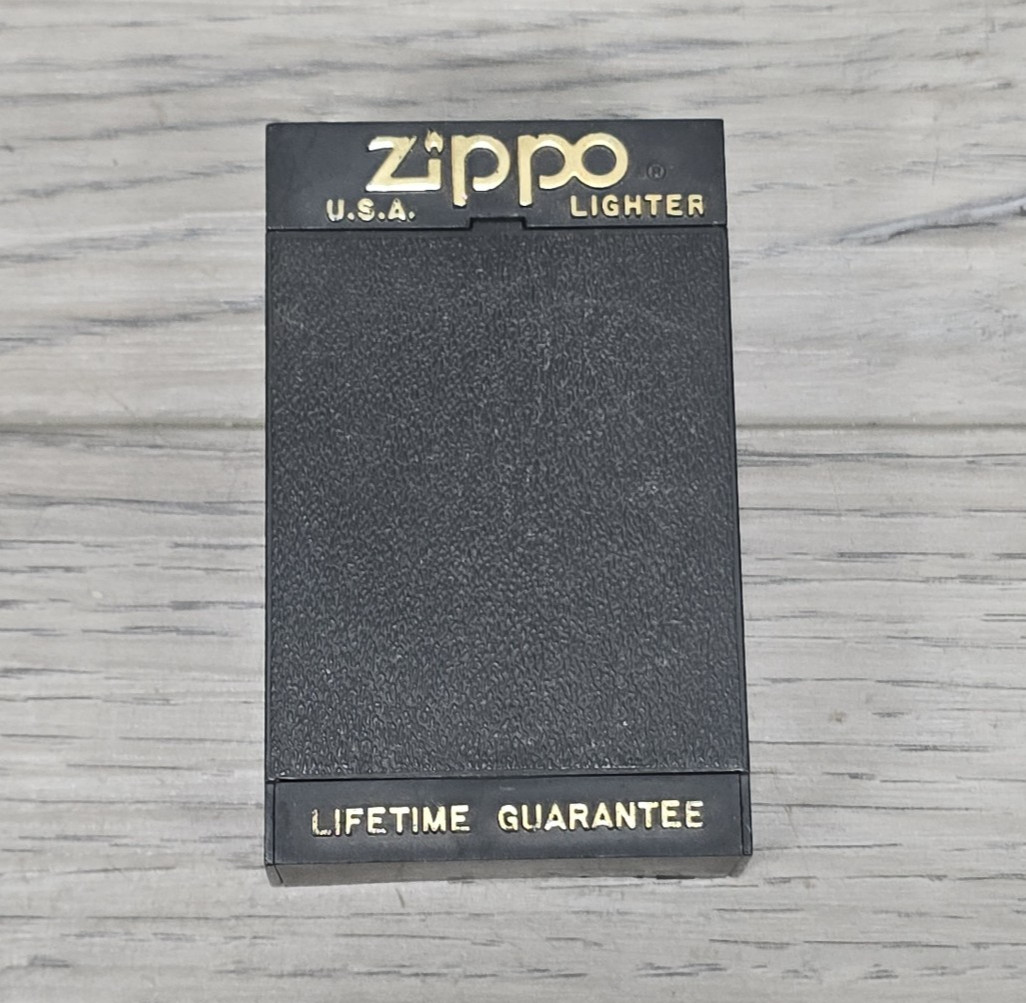 Vtg 1993 USS Antrim FFG-20 US Navy Brass Zippo Lighter With Original Plastic Box