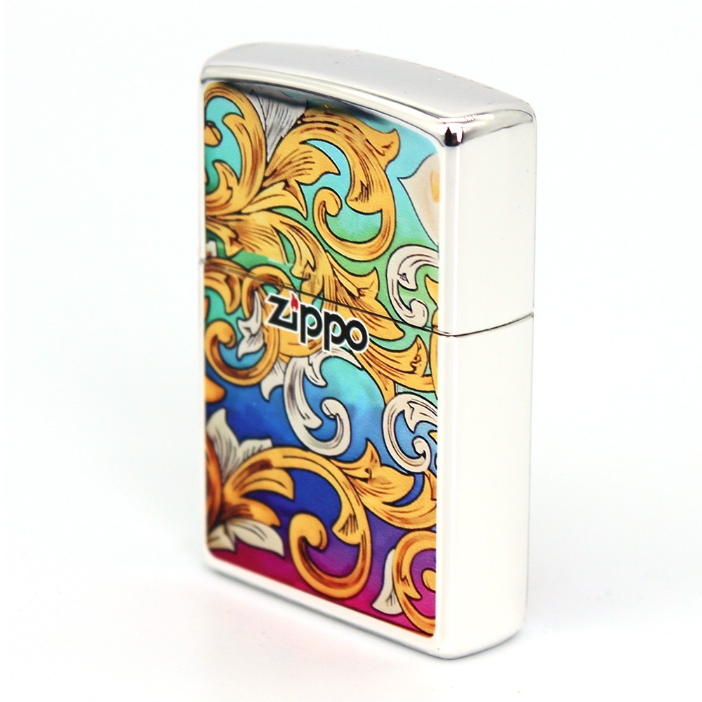 Zippo lighter Asia Custom/ Colorful Arabesque Two Sides Multi-colors Printing