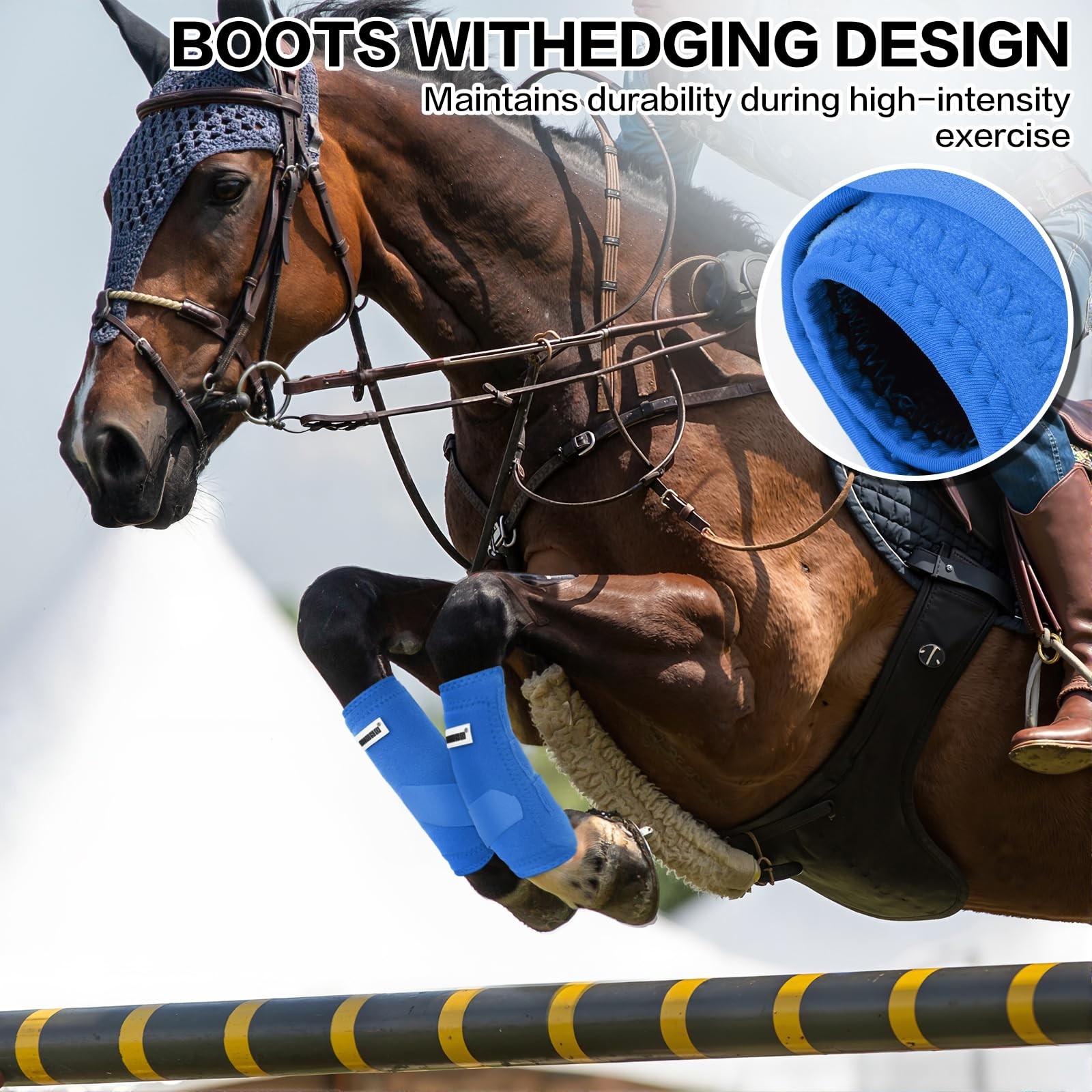 Geoso All-Around Support Horse Splint Sport Bootsprofessional Ok Fabric