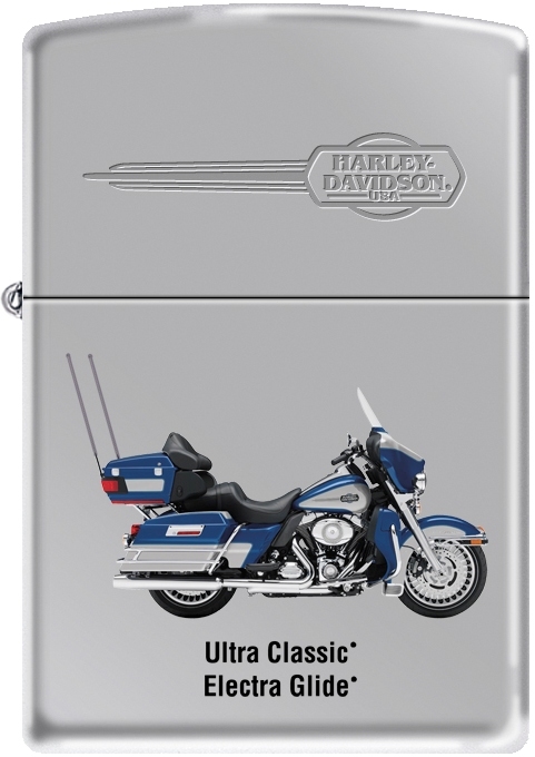 Zippo Harley Davidson HD 7 Motorcycle Lighter Set High Polish Chrome RARE *NEW*