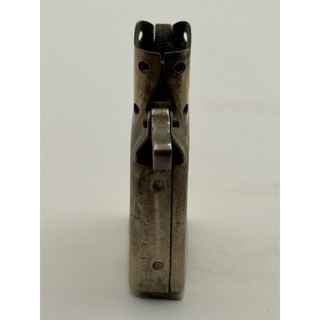 1946-49 Zippo Chrome Windproof Lighter 3 Barrel Hinge Patent 2032695 Vintage USA