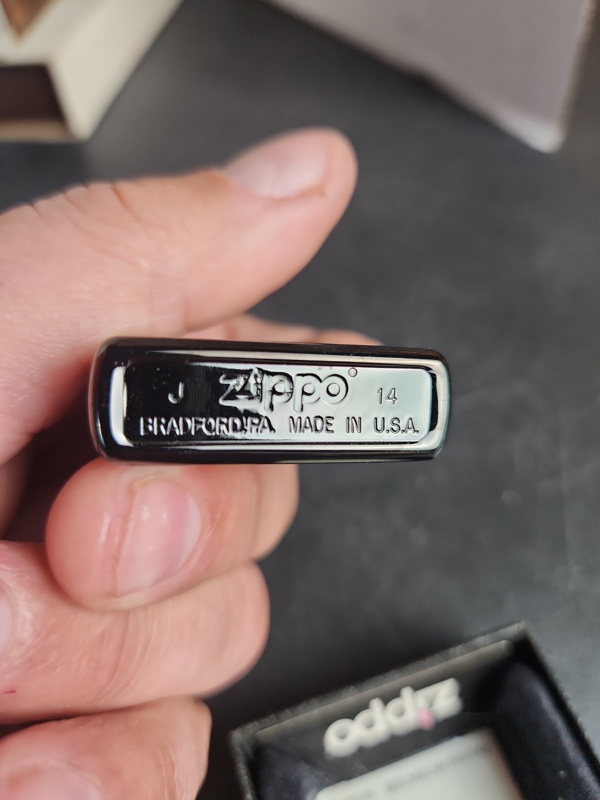 ZIPPO 2015 STOLEN MIDNIGHT CHROME LIGHTER