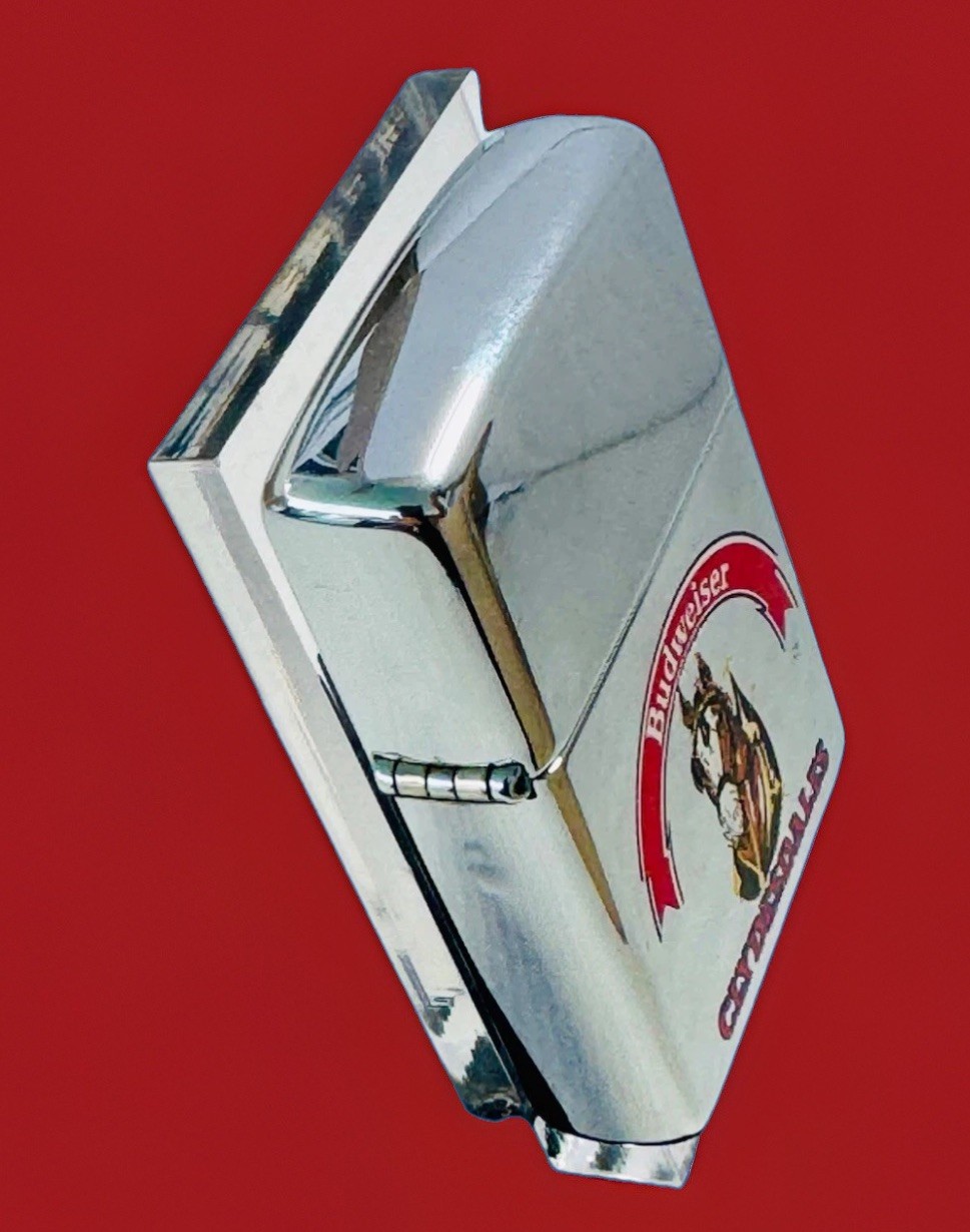 Zippo 1996 Budweiser Clydesdale Polished Chrome Lighter NIB Unfired New