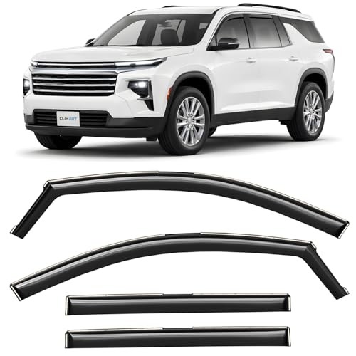 In-Channel Incredibly Durable Rain Guards for Chevrolet Traverse 24-26