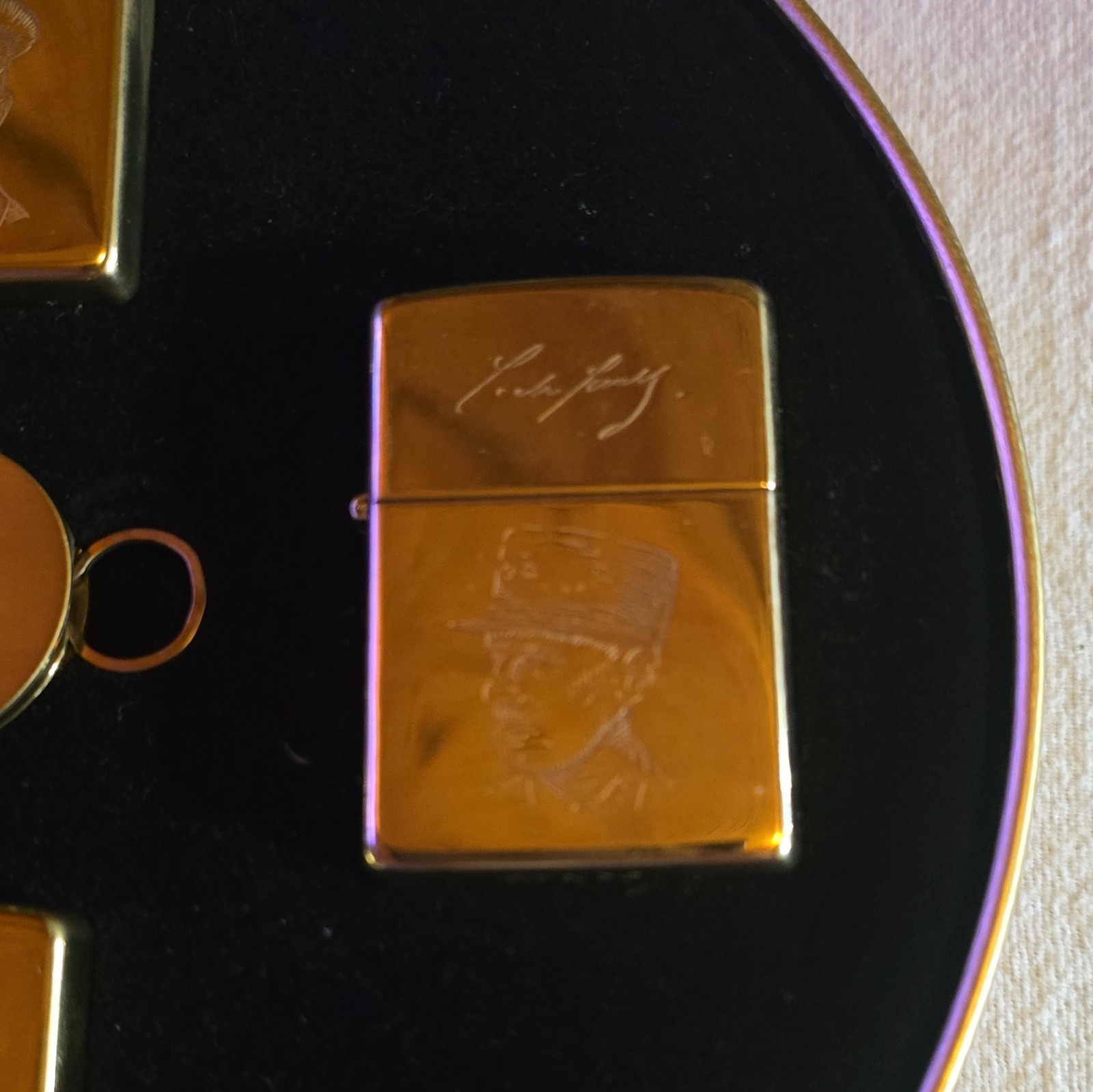 Zippo D-Day Normandy 50 Years 1944-1994 Solid Brass Military Lighter Set