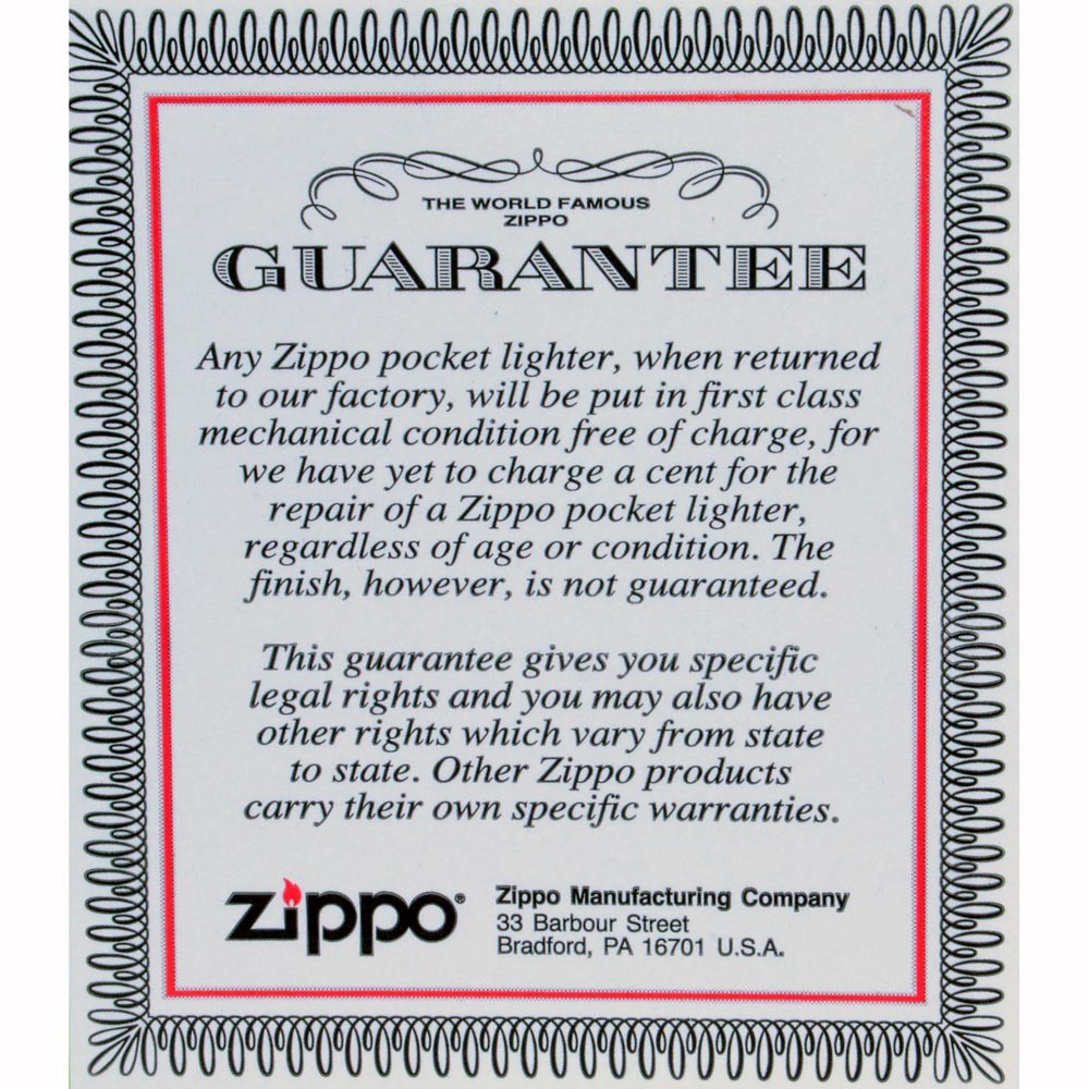 Zippo AD221 Classic Brazilian Patriotic Flag Street Chrome Lighter