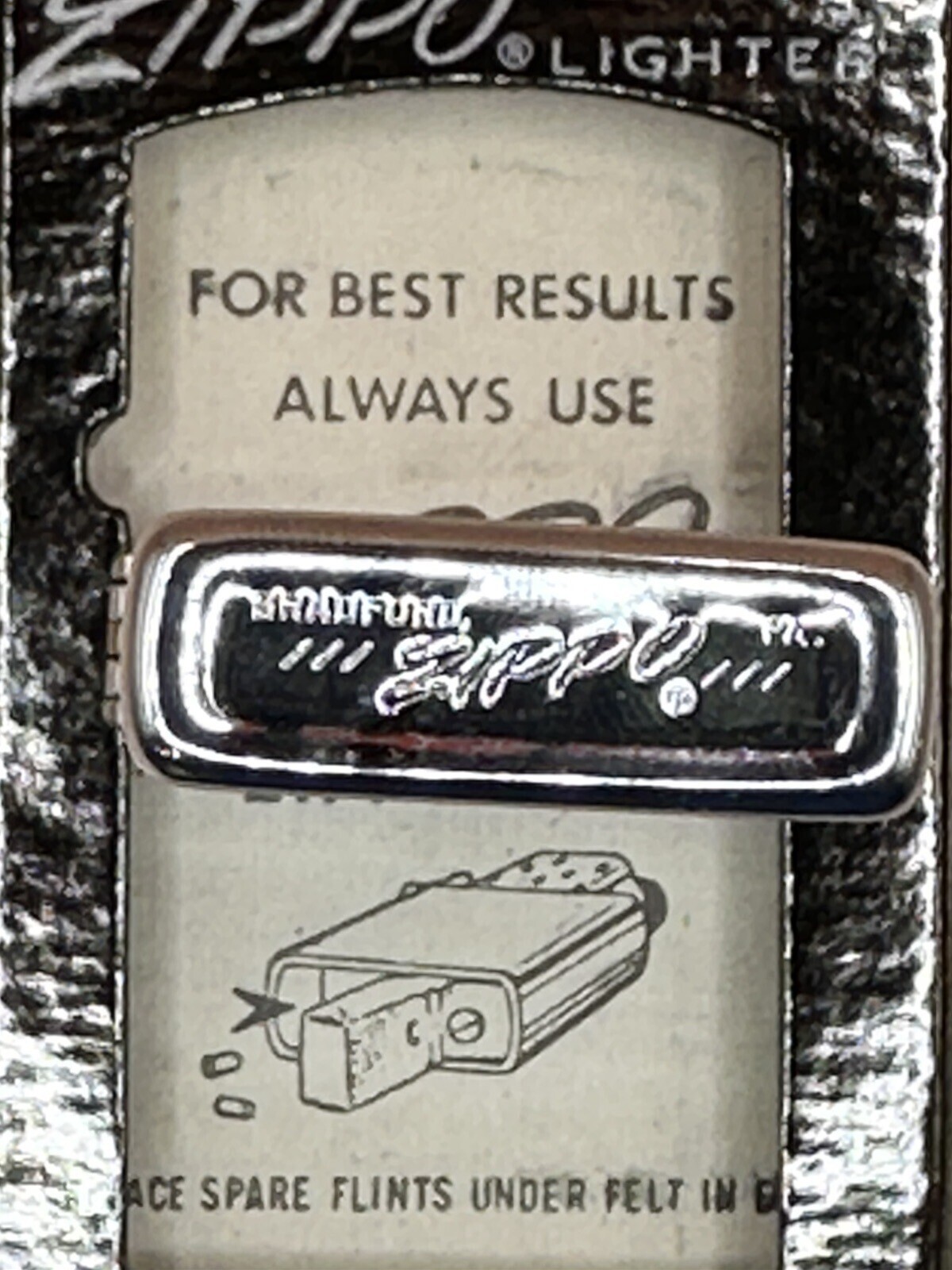 Vintage 1976 GE General Electric Slim Zippo Lighter NEW In Box