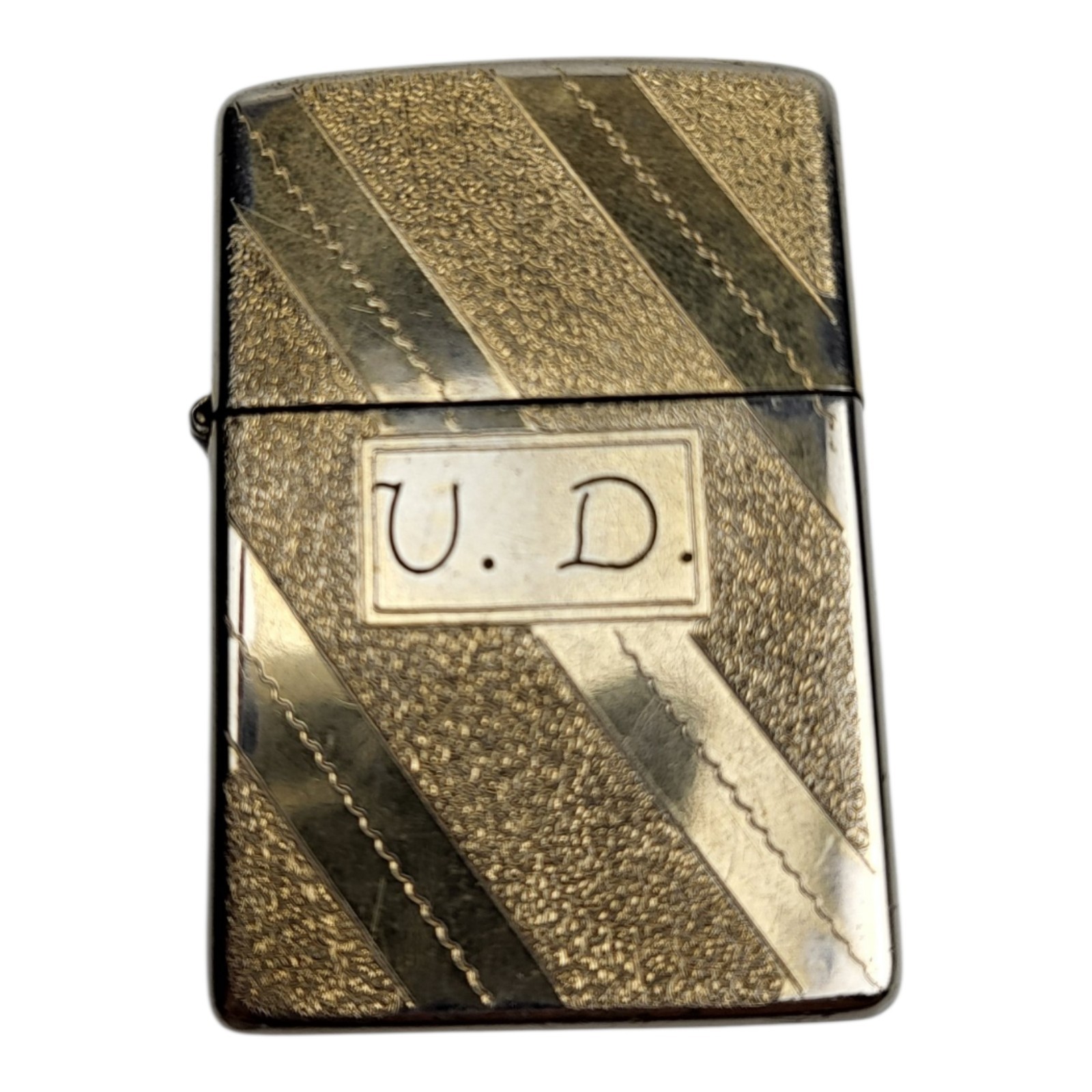 1976 Golden Full Size Lighter Vintage Needs Flint