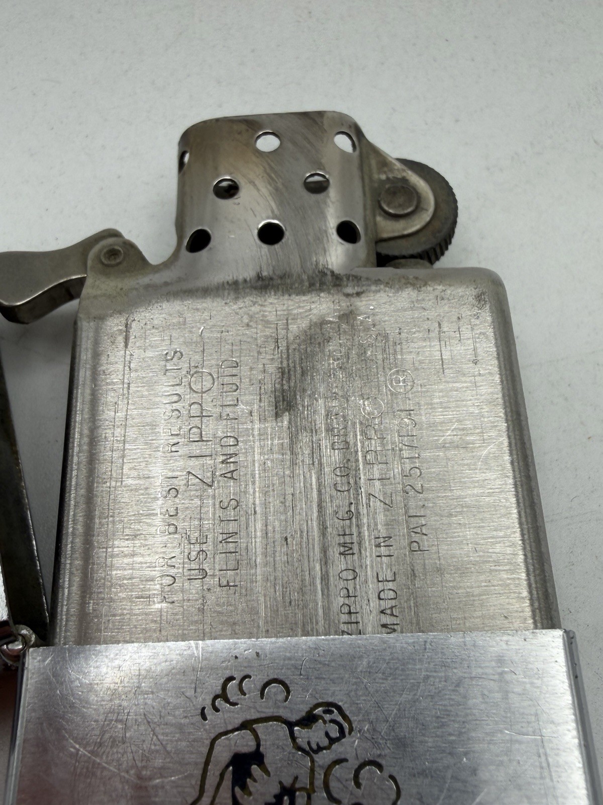 Vintage 1964 Turners Foundry Samoset FL Advertising Chrome Zippo Lighter