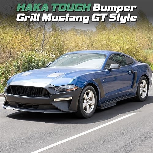 Upper Grilles for Ford Mustang 2018-2023, Front Bumper 2018+ GT Style Black