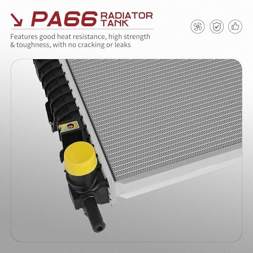 Radiator Compatible with 2015 2016 2017 15-24 Ford Mustang L4 2.3L CU13488