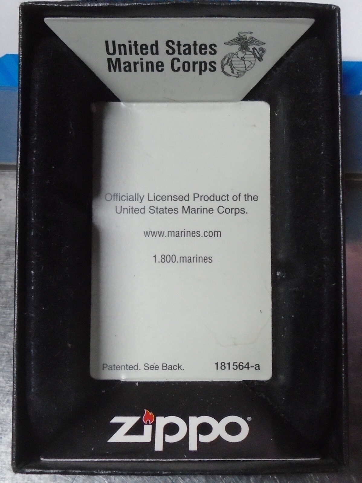 Feb 2012 ZIPPO OFFICIALLY LICENSED MATTE GREEN LIGHTER I LOVE MY MARINE 28338