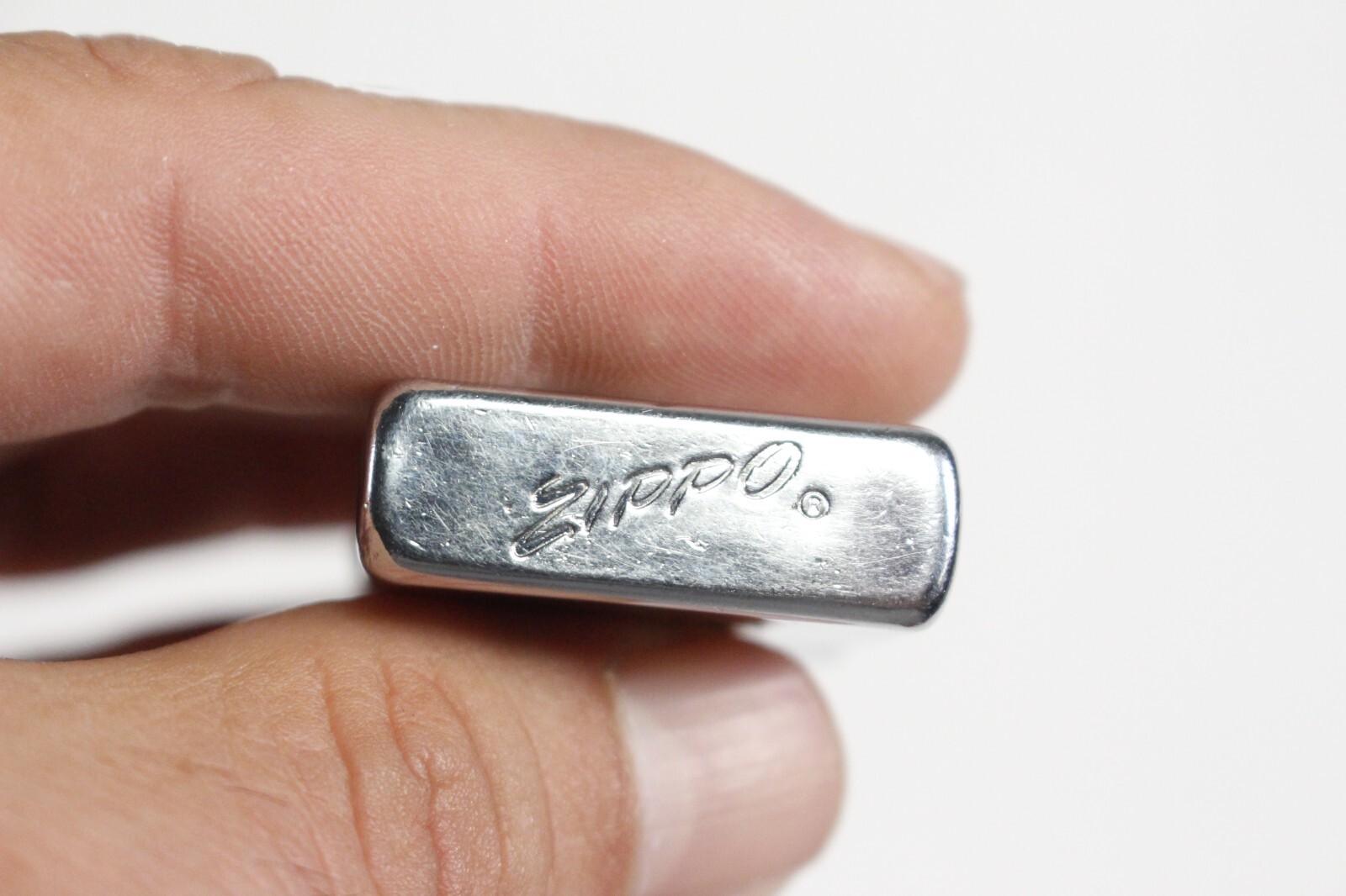 Vintage Zippo Slim Local Finance Flat Bottom No Date Code 1956?