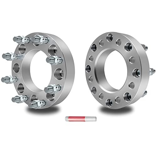 1.5″ Wheel Spacers 8×6.5 2pcs – 8×6.5 -14×1.5-1.5inch-126.15mm Silver