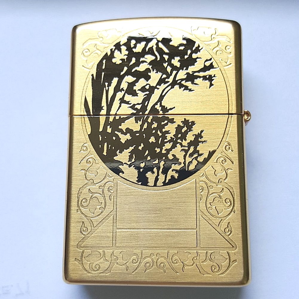 Zippo Unicorn Gold Lighters Genuine Original Packing 6 Flints set GIFT
