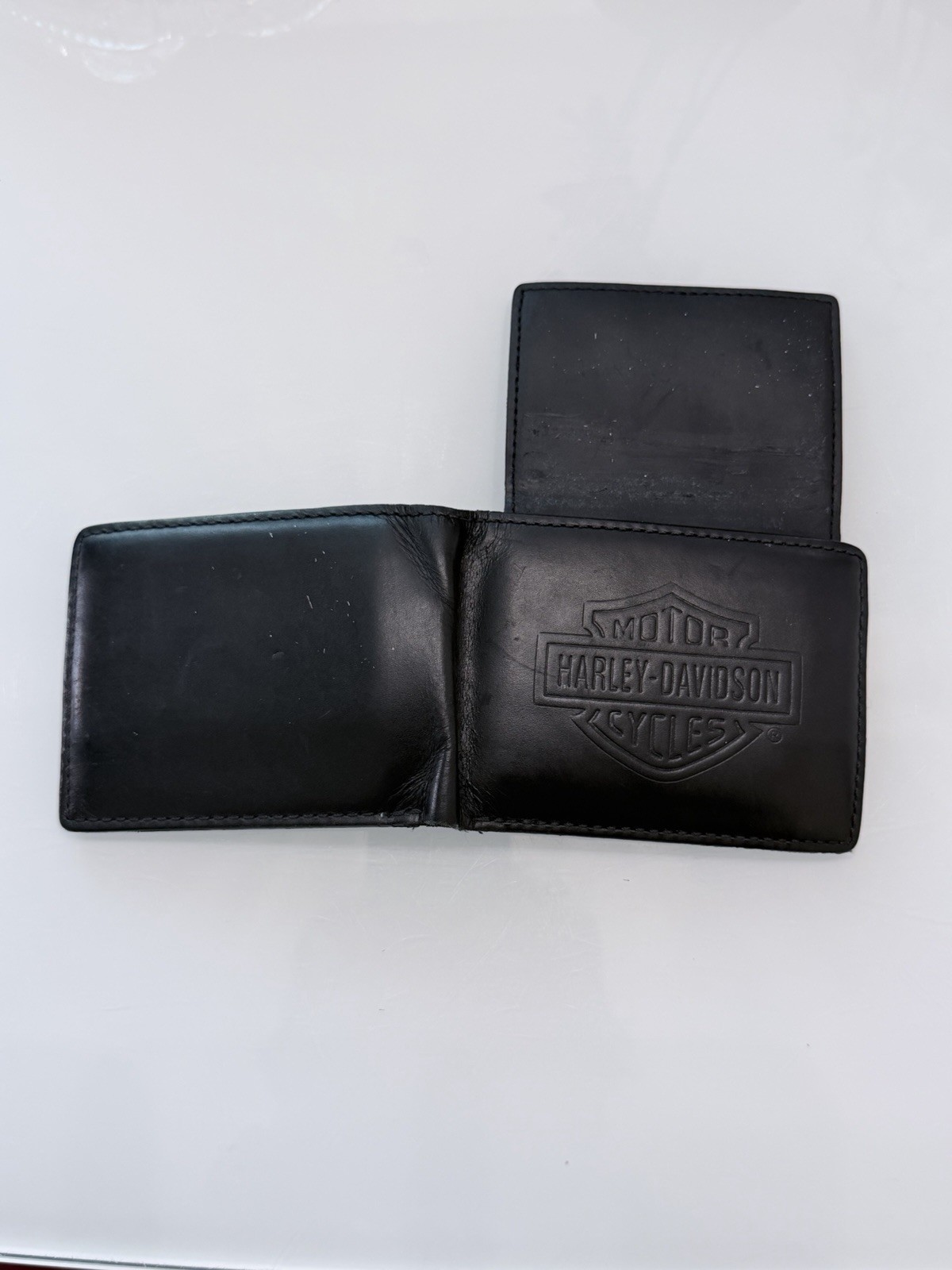 Zippo Harley-Davidson Lighter 2015 W Leather Belt Pouch, Wallet & Flints Bundle