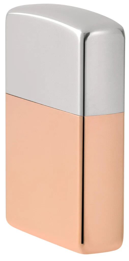 Zippo Lighter – Bimetal Case Lighter STERLING SILVER LID – 48694