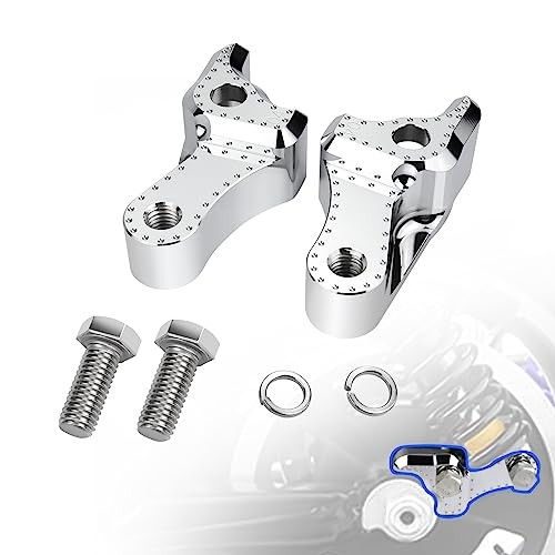 Motorcycle Rear Lowering Blocks Kit 2 Inchs Rear Slam Lowering Blocks Chrome