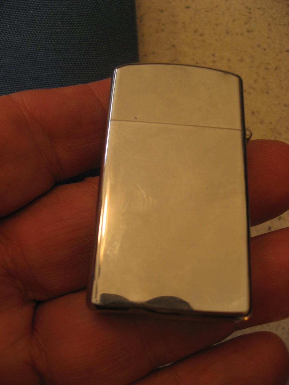 Vtg Zippo Slim Advertising Lighter ITT Life Insurance Corporation Indiana Used