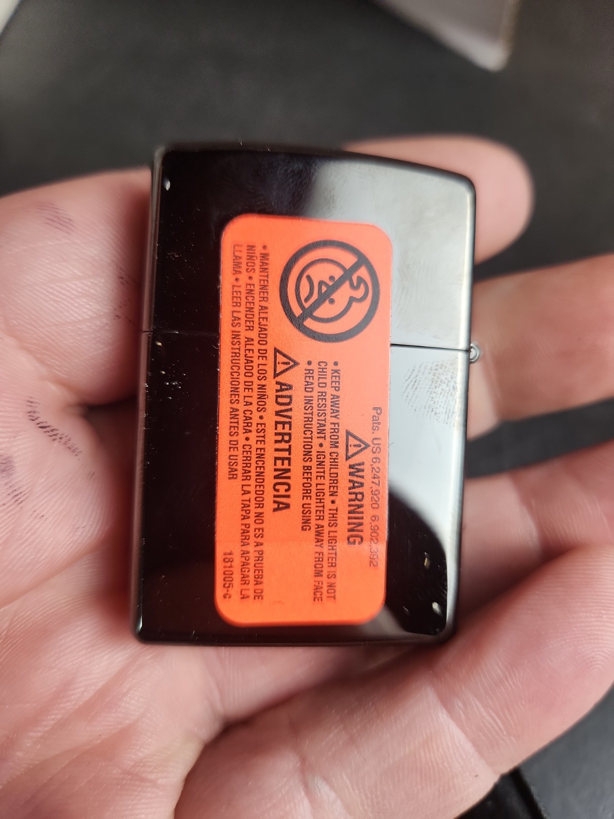 ZIPPO 2015 STOLEN MIDNIGHT CHROME LIGHTER