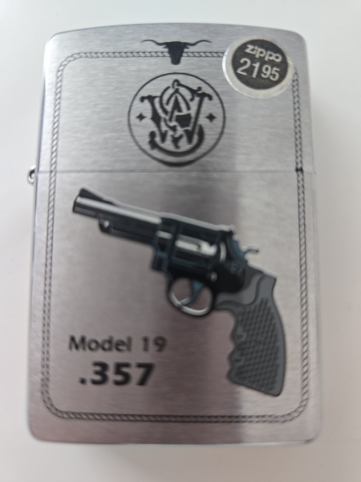 Zippo Smith & Wesson Model 19 .357 Magnum NEW OLD STOCK 1997