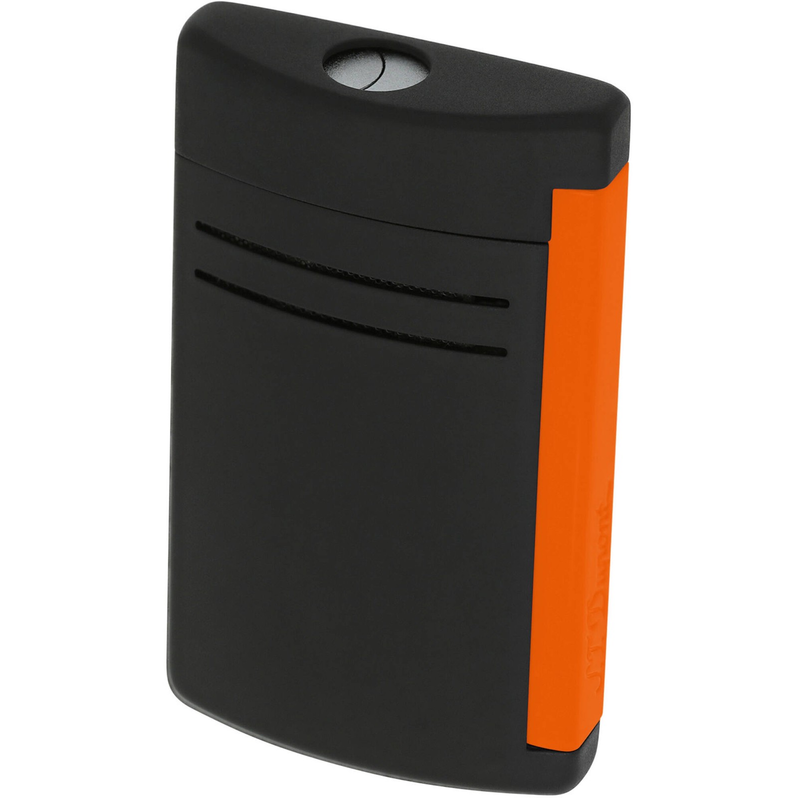 S.T. Dupont Lighter Maxijet Matt Black and Fluo Orange with Blue Jet Flame 20169