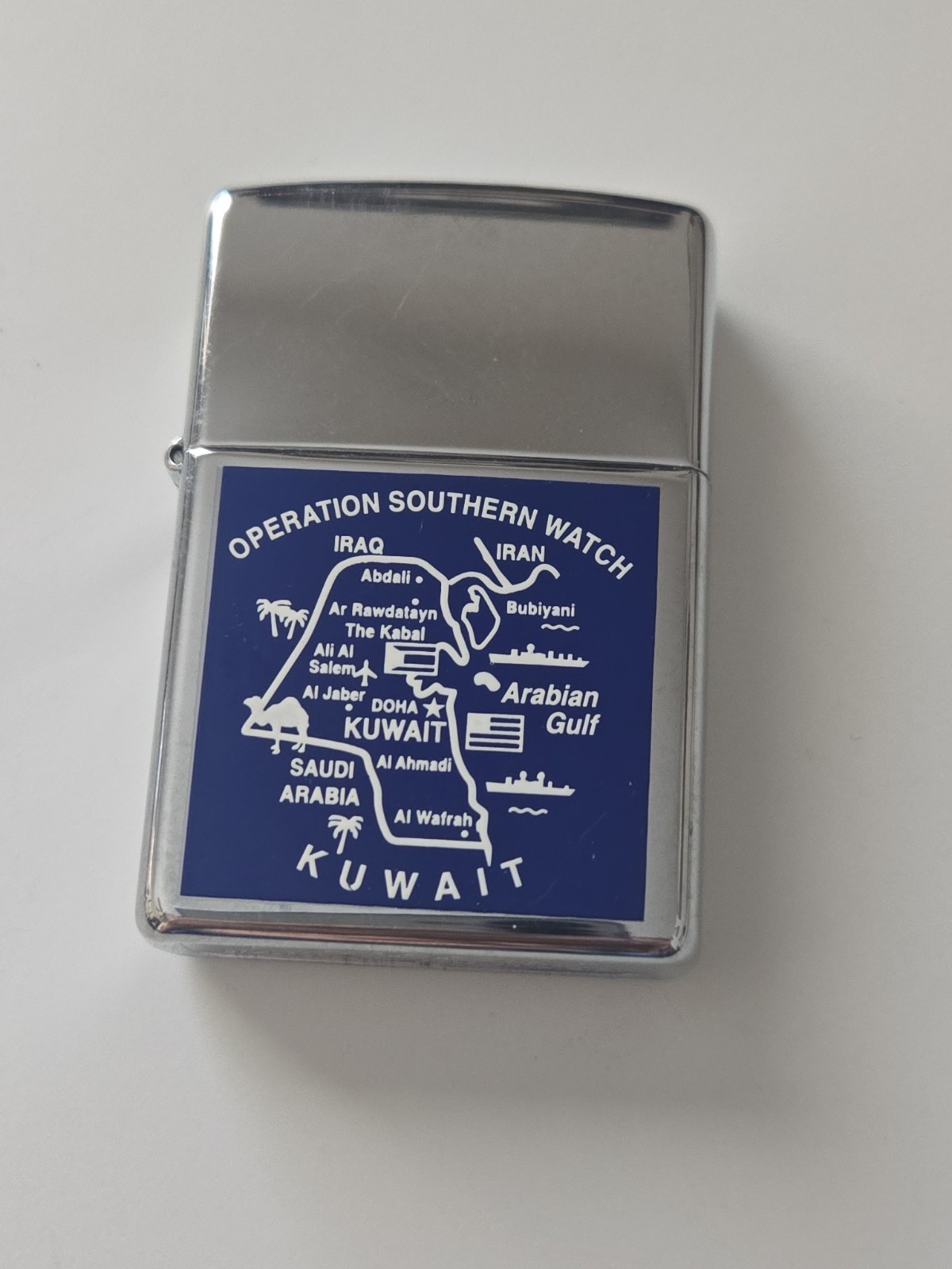 Zippo 2002 Operation Southern Watch Kuwait Chrome