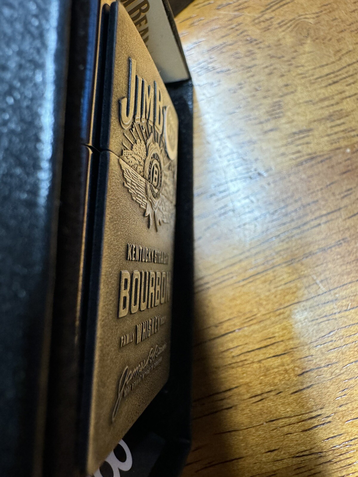 Zippo Jim Beam Whiskey Textured Logo Lighter – 250JB 928 – New