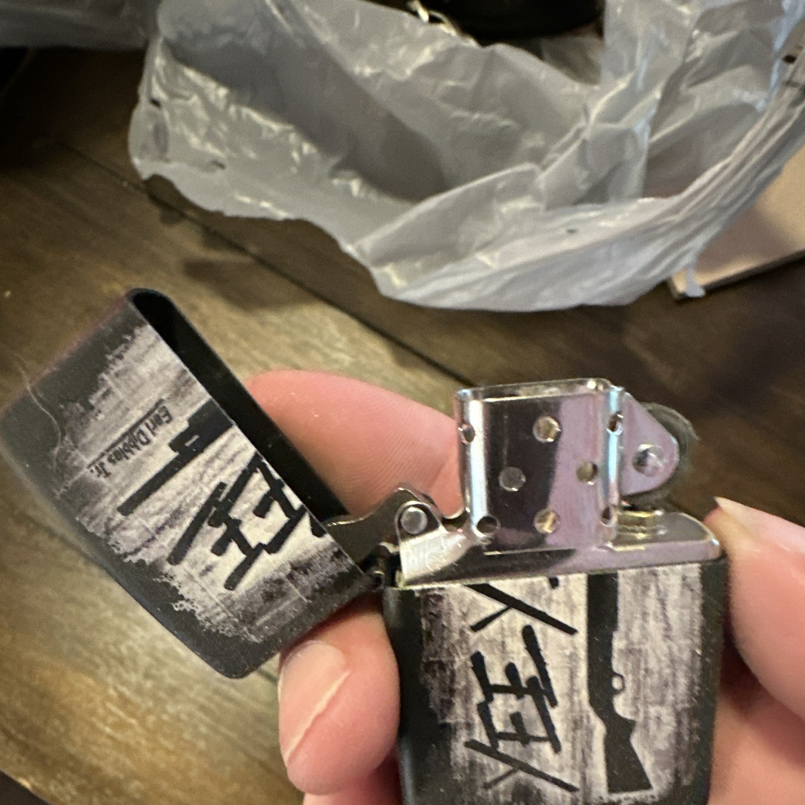 Vintage 2015 Earl Dibbles Granger Smith Yee Zippo Lighter Country Boy Farm Gun