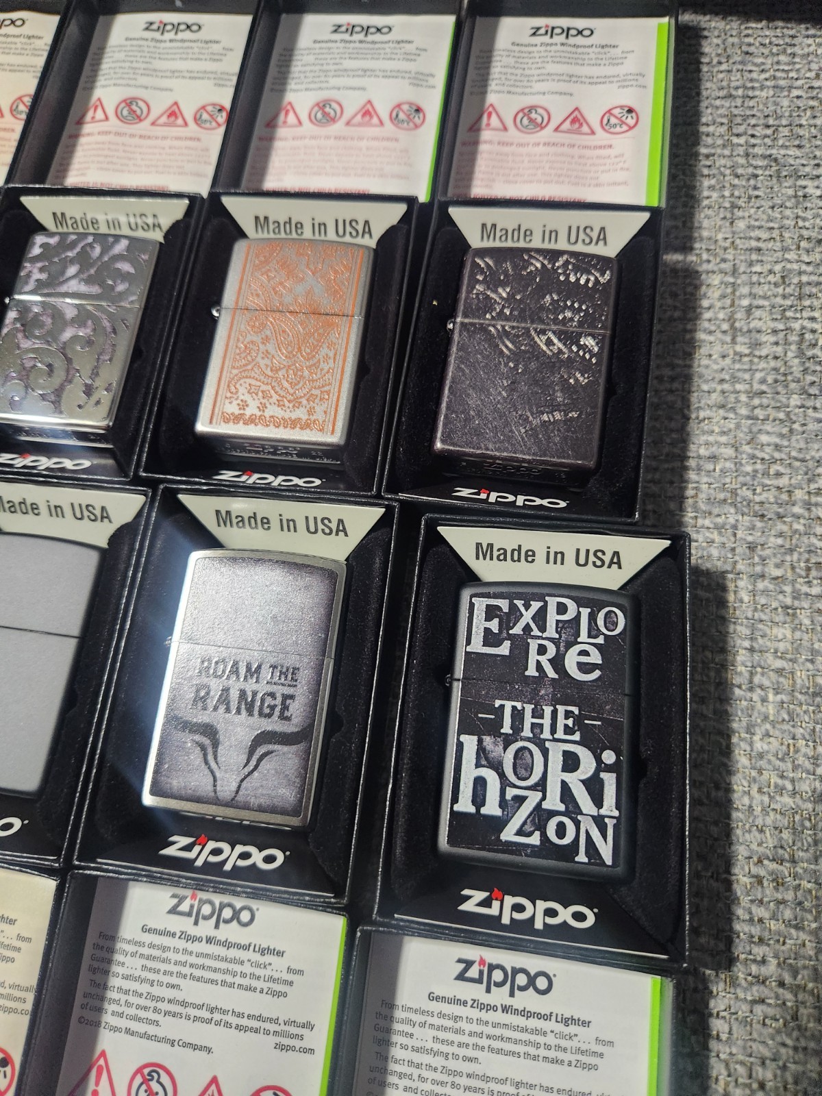 2022-2023 ZIPPO MARLBORO PROMOTIONAL -COMPLETE SET 10 Lot NEW LIGHTERS