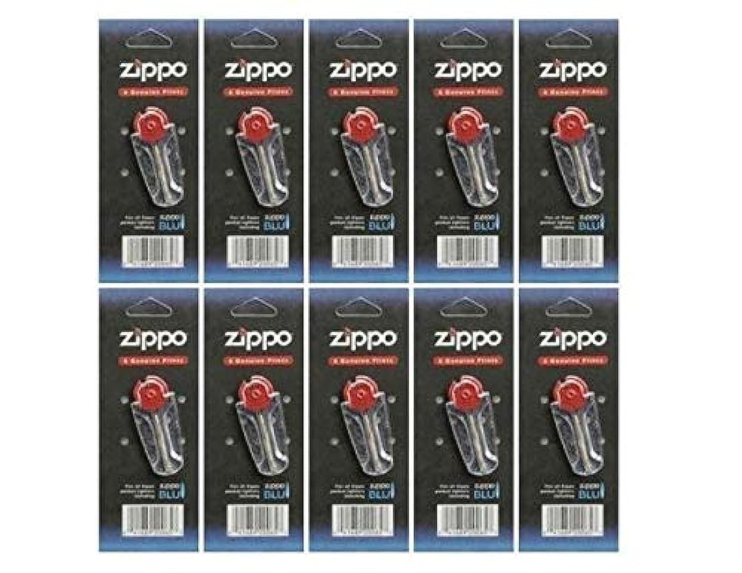 10 Pack of Genuine Zippo Flints – Premium Lighter Refill, Essential for Outdoor